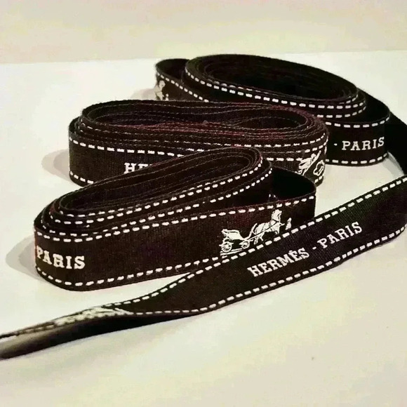 Authentic Hermes Brown Gift Wrap Packing Ribbon - Picture 7 of 11